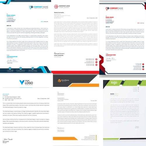 Professional Letterhead Design Example